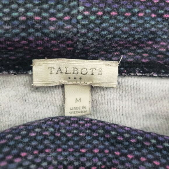 Talbots Womens Sweatshirt Medium Funnel Neck Drawstring Pullover Athleisure - Picture 7 of 8